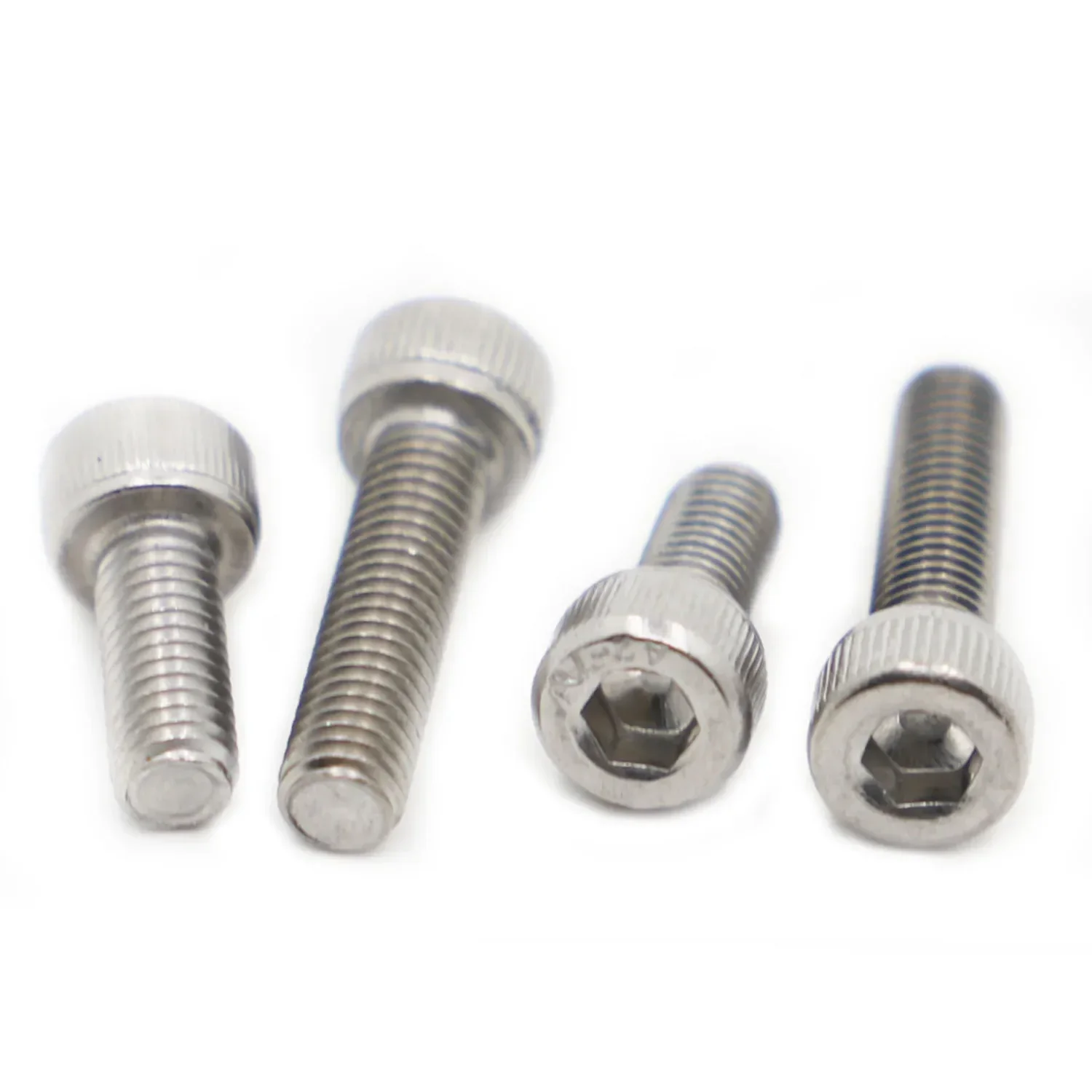 2-50Pcs M1.6 M2 M2.5 M3 M4 M5 M6 M8 M10 Din912 304 Stainless Steel Metric Thread Allen Hexagon Head Screw Bolt Length 3 To 50mm image 5