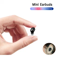 Tws Wireless Headphone Invisible Bluetooth Earphone Mini Single In Ear Earbuds With Mic 18d Sound Quality Headset 20h Music Time