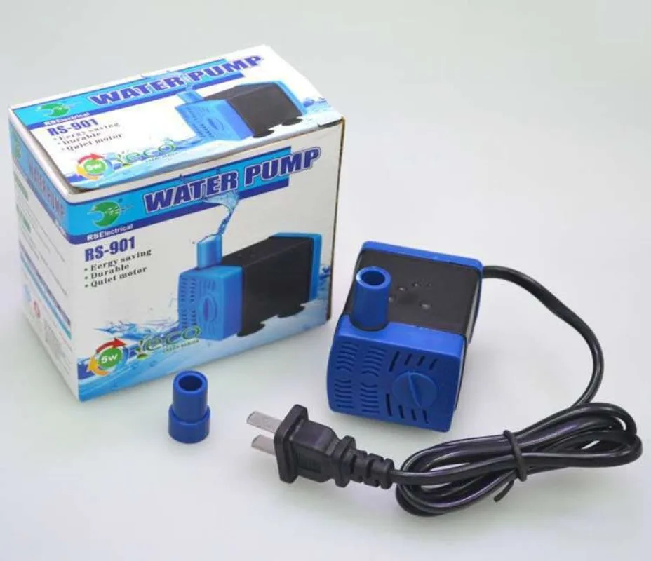 Nissin RS-701 901 submersible pump, fish tank, aquarium, small submersible pump with adjustable flow rate, pumping pump cycle