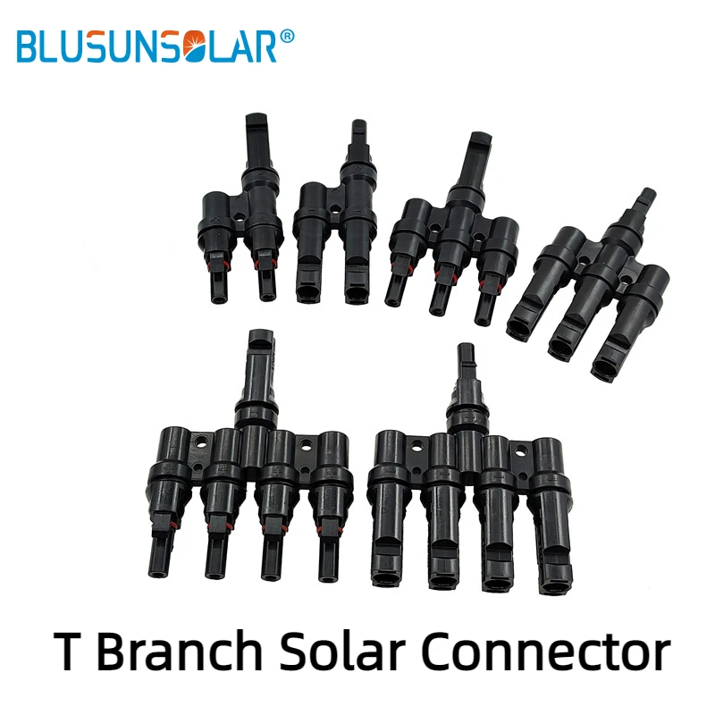 

2T 3T 4T 5T 6T Branch Solar Connector Parallel Connection 30A 50A Paraeel Connector TUV Solar Panel PV DIY Cable