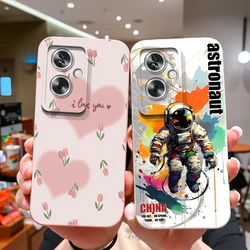 For Oppo A79 5G Casing Pink Love Heart Cartoon Style Liquid Shockproof Cover For OppoA79 Oppo A 79 5G Silicone Soft Phone Funda