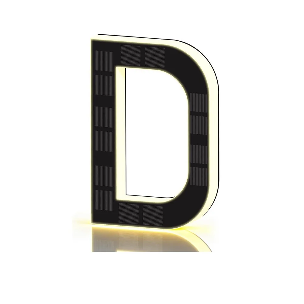 Highlighting Solar Lighted House Numbers Light 4.7inch,6.7inch.9inch 3D Solar Digital Doorplate Illuminated IP65 Waterproof