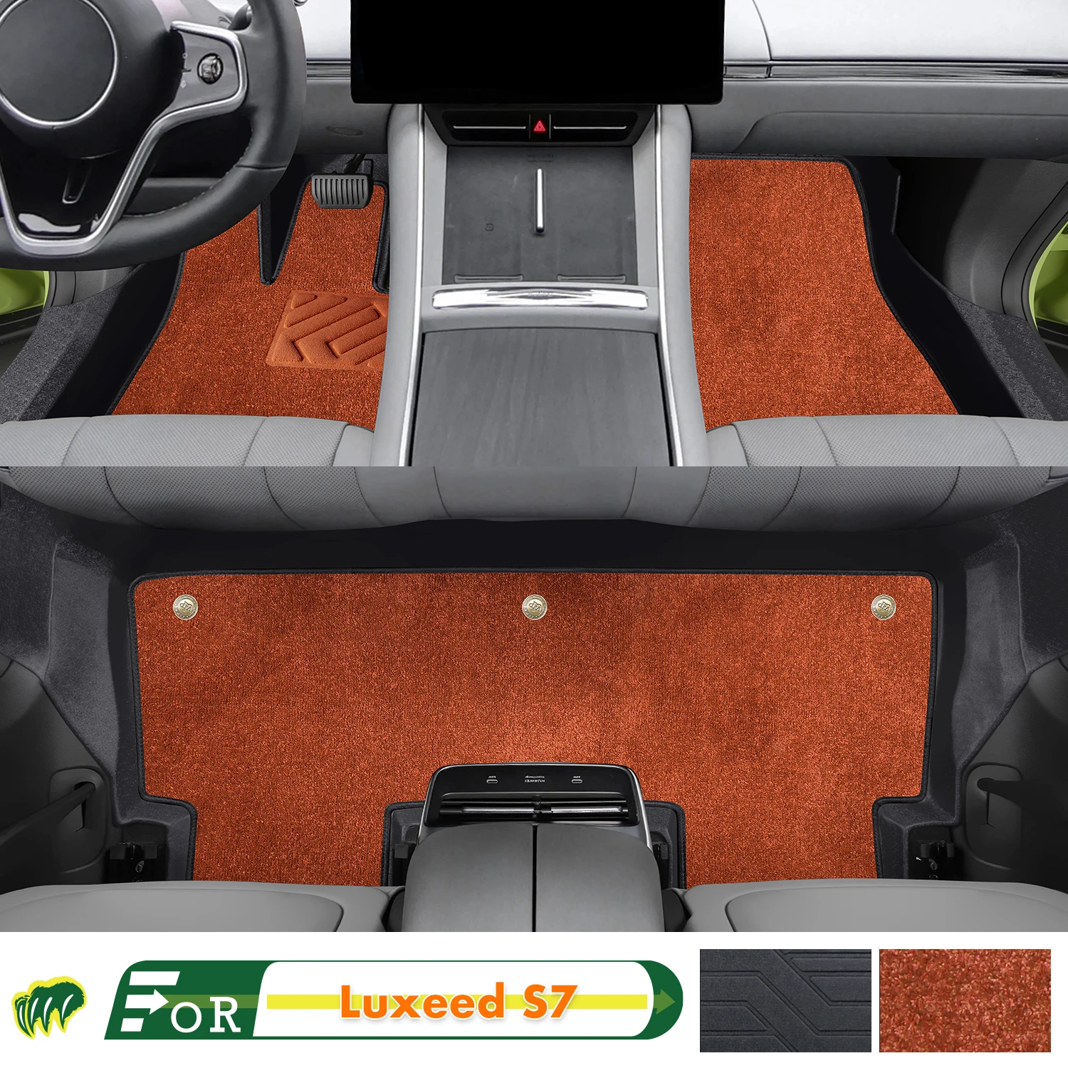 

Left-hand Drive Car Floor Mat For HUAWEI Luxeed S7 2024 Full Surround Foot Mat Automotive Floor Mat Interior Floor Liner