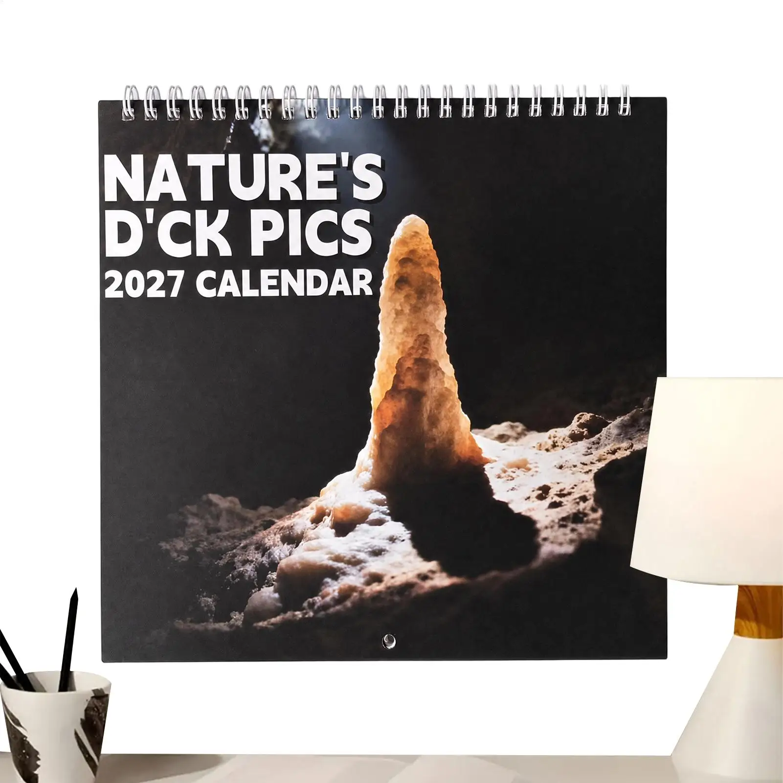 

2027 Wall Calendar Hangable Paper Nature Prank Planner Funny Natural Illusion Calendar Hilarious Geological Visual Prank Gift