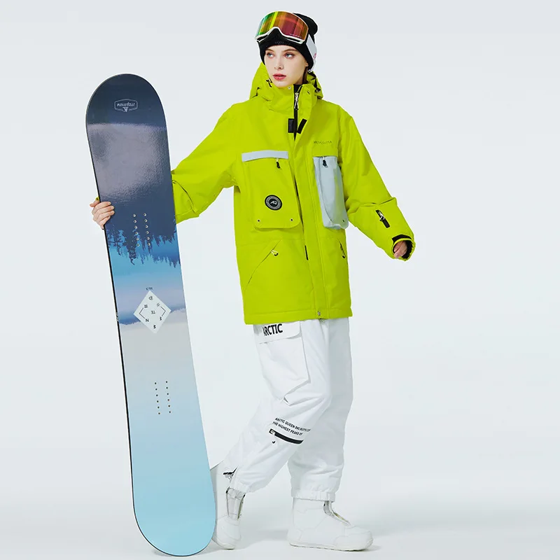 

New Winter Ski Suit Set Men's Outdoor Windproof Warm Breathable Women's Snowboard Double Board Sports Loose Fitting Skiing Suit