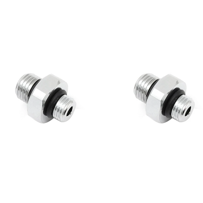 2X 7/16-20UNF To 3/8-24UNF Threaded Male Quick Adapter Diving Computer Watch High And Low Pressure Adapter