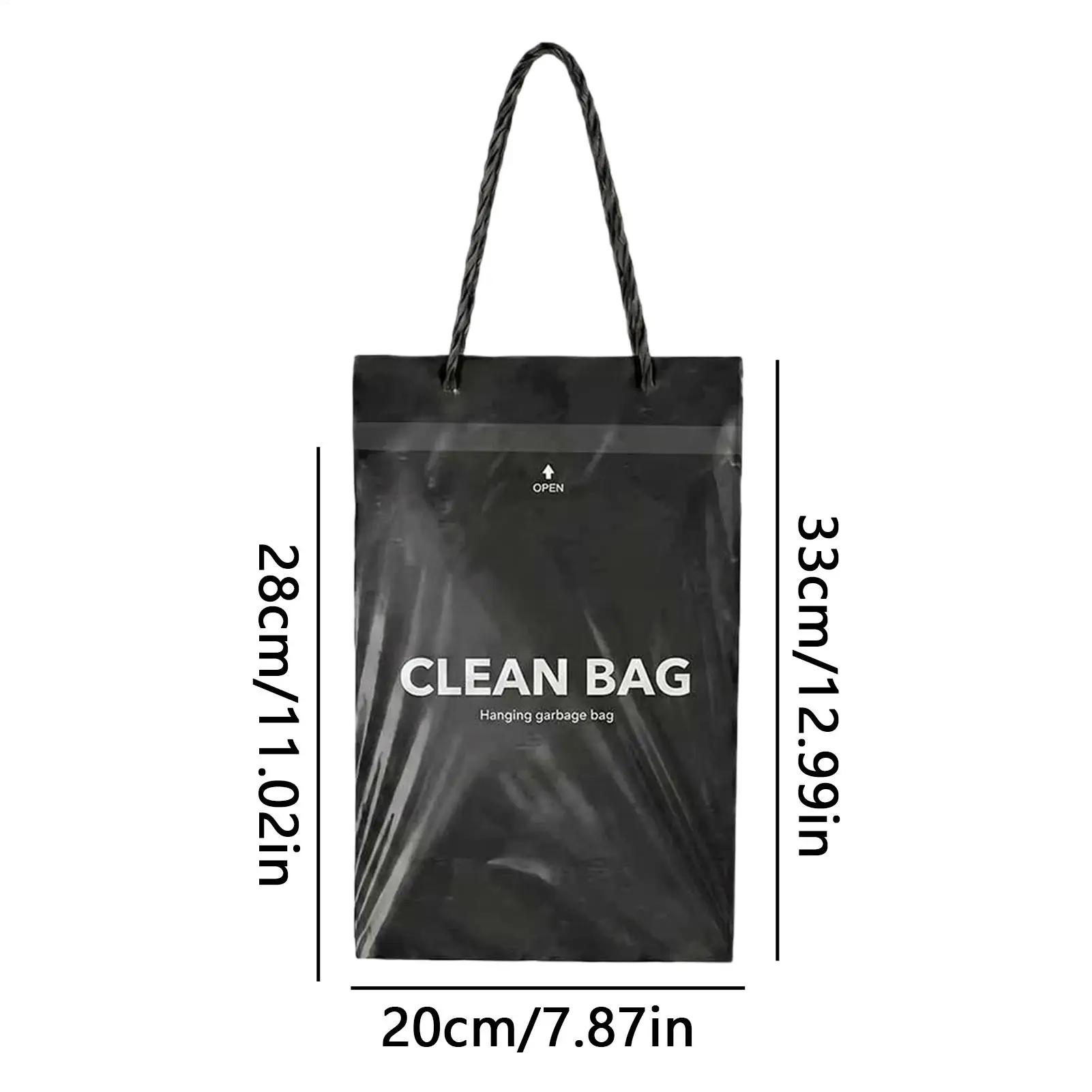 Car Trash Bag 50 Pieces Automotive Waste Container Disposable Garbage pouch Vehicle Seat trash pack for Car Home Office view 6