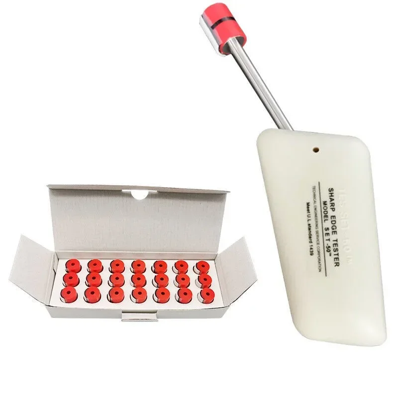 1 set Sharp Edge Tester Industrial Sharp Edge Test Instrument UL1439D Standard With 21Pcs TC-3 Pressure Testing Caps