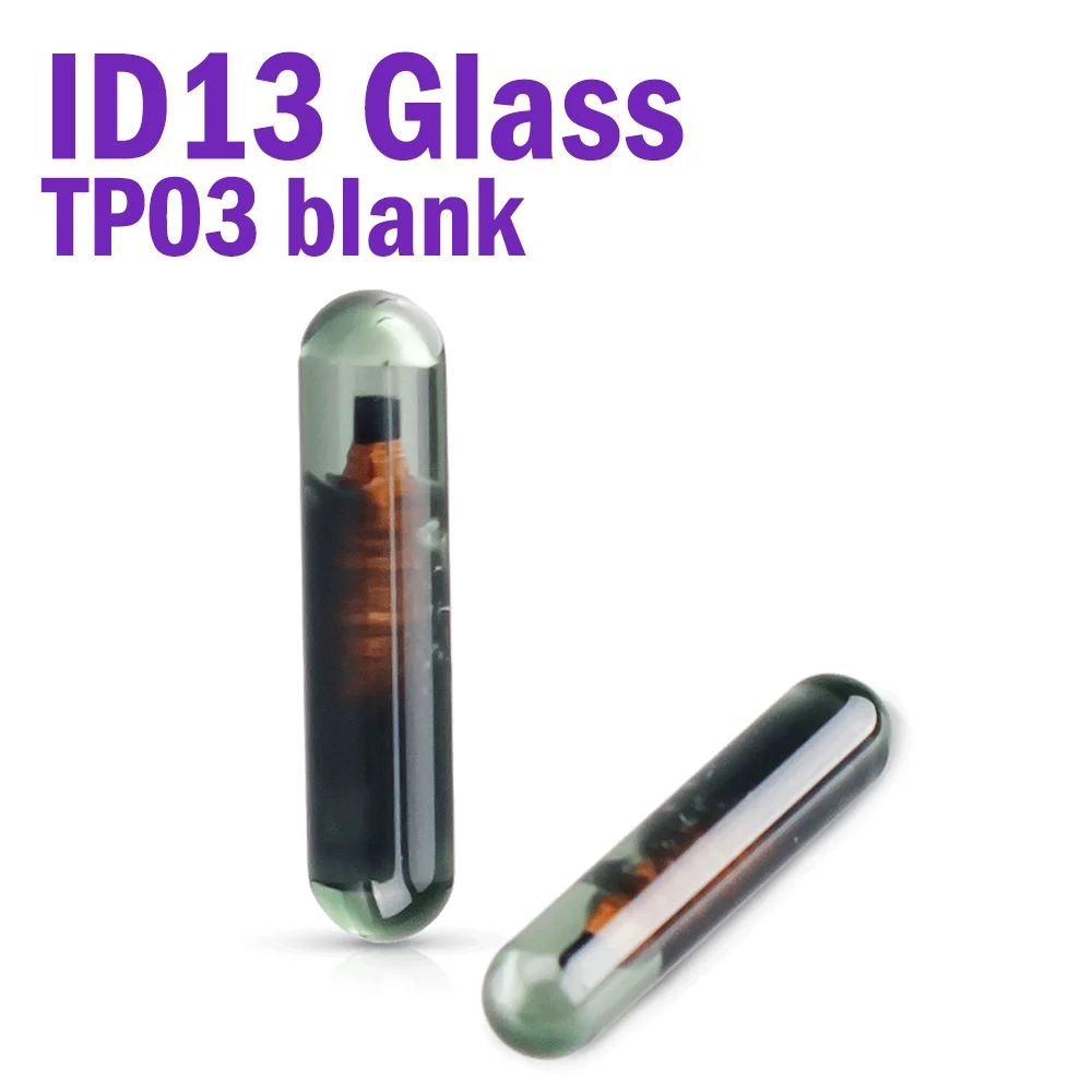 

10 pcs/lot Megamos ID13 Car Transponder Chip Glass TP03 Blank Auto Key Chips Car Accessories