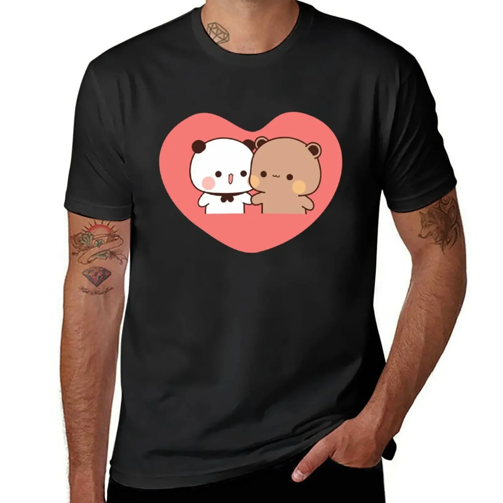 

bubu and dudu love big hug - Bubu Dudu T-Shirt oversized oversized graphic tee mens vintage t shirts