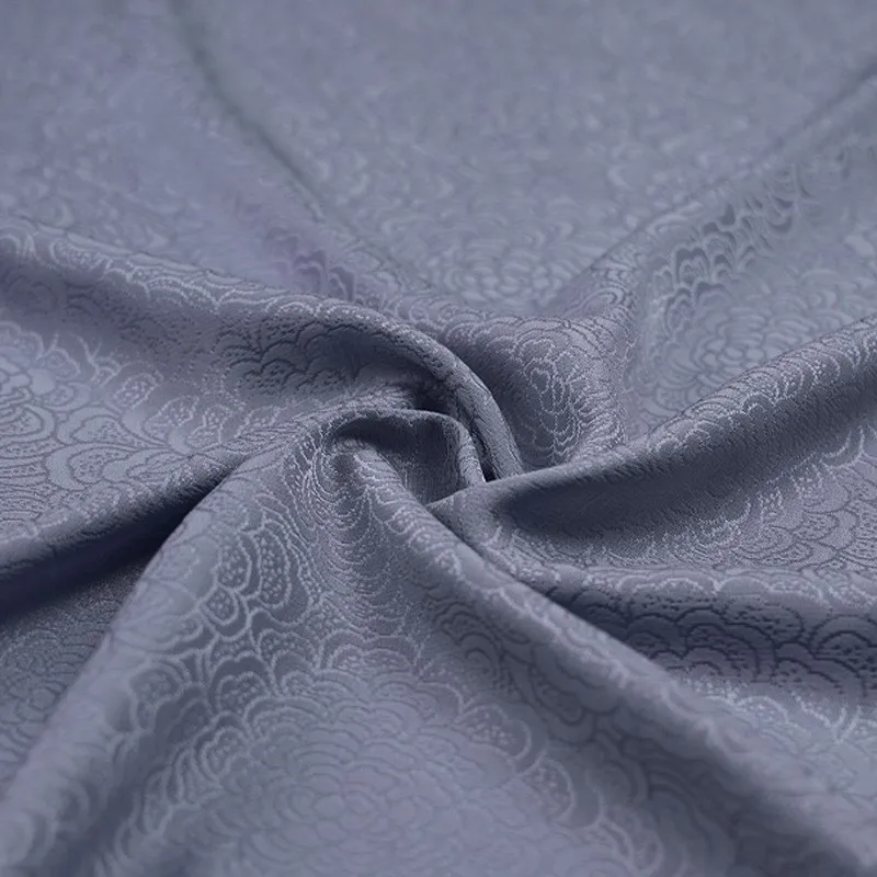 Peony flower narrow-width pure silk new Chinese-style Hanfu cheongsam clothing fabric