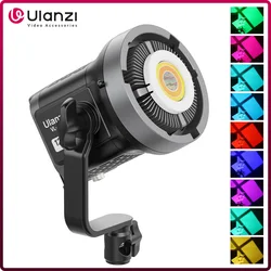 Ulanzi VL-120C 120 W V-Mount RGB Vollfarb-COB-Videoleuchte, kabellose APP-Steuerung, 2700 K–6500 K, für Videofotografie, Studioaufnahmen