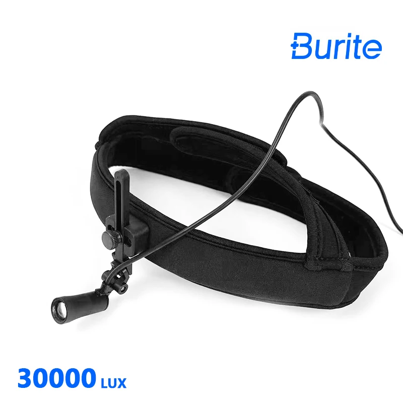 

Burite Dental Surgical LED Headlight Headband Brightness Spot Ajustable Headlamp Wireless Medical Surgical Headlight ENT headlam