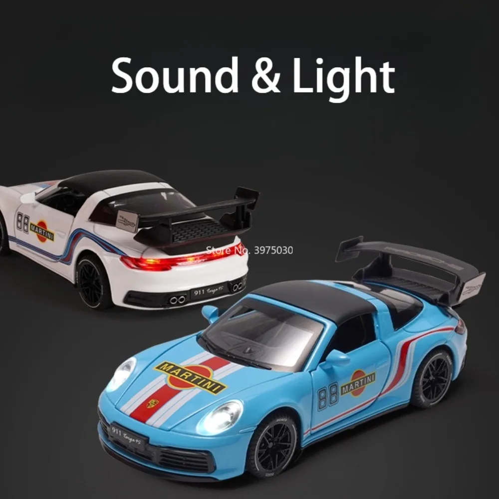 1:32 Alloy Martini BYD YANGWANG U9 Models Sports Cars Toys Rubber Tires with Light Music Miniature Vehicles for Model Ornament