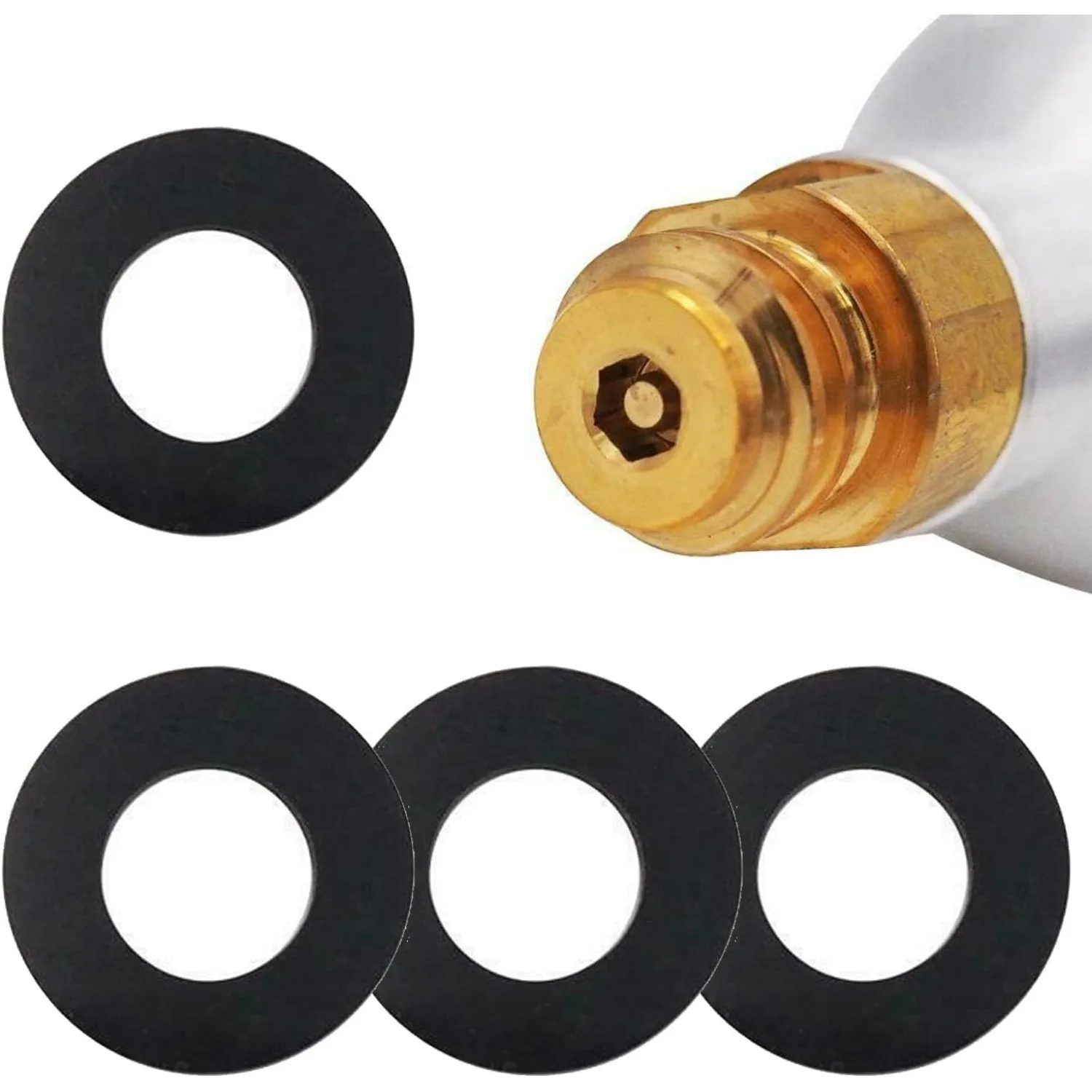 4pcs Soda Water Machine Bubble Water Machine Seal Pad, Silicone Rubber Pad No. 4 Gasket Suitable for SodaStream Series