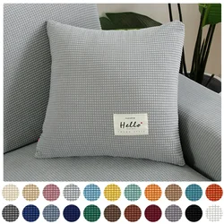 Jacquard Cushion Cover Decorative Polar Fleece Pillowcase Sofa Pillow Cover Home Pillowcas for Home Office Sofa Bedroom 1pcs
