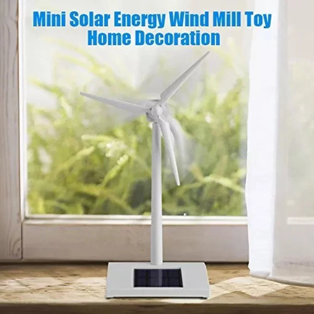 1pc Solar Powered Wind Mill Model Desktop Decor Craft Kids Children Education 140*90*30mm Light Equipment Tools Accessories