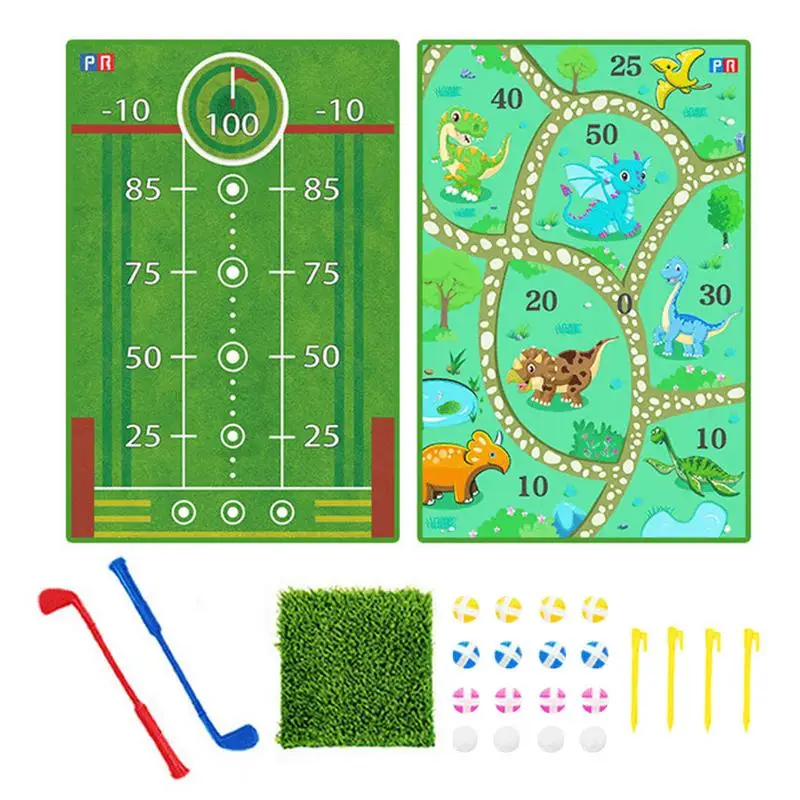 Golf Practice Set Kids Interactive Golf Training Toy For Children Aged 3 Years Old Indoor Outdoor Sports Toy Includes 2 Clubs 16