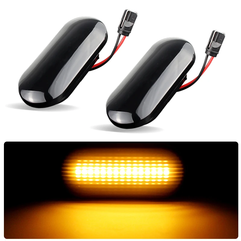 

2PCS for Volkswagen VW Bora Golf 3/4 Lupo Passat 3B/3BG Polo 6N/6N2/9N Sharan Vento - Dynamic LED Side Marker Light Turn Signal