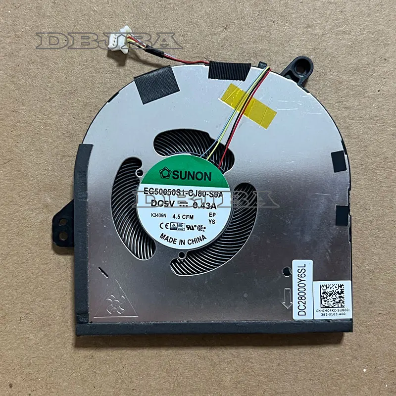 

Laptop GPU Cooling Fan For DELL XPS 15 9520 Precision 5570 0MC4KC MC4KC EG50050S1-CJ80-S9A DC28000Y6SL 5V 0.43A