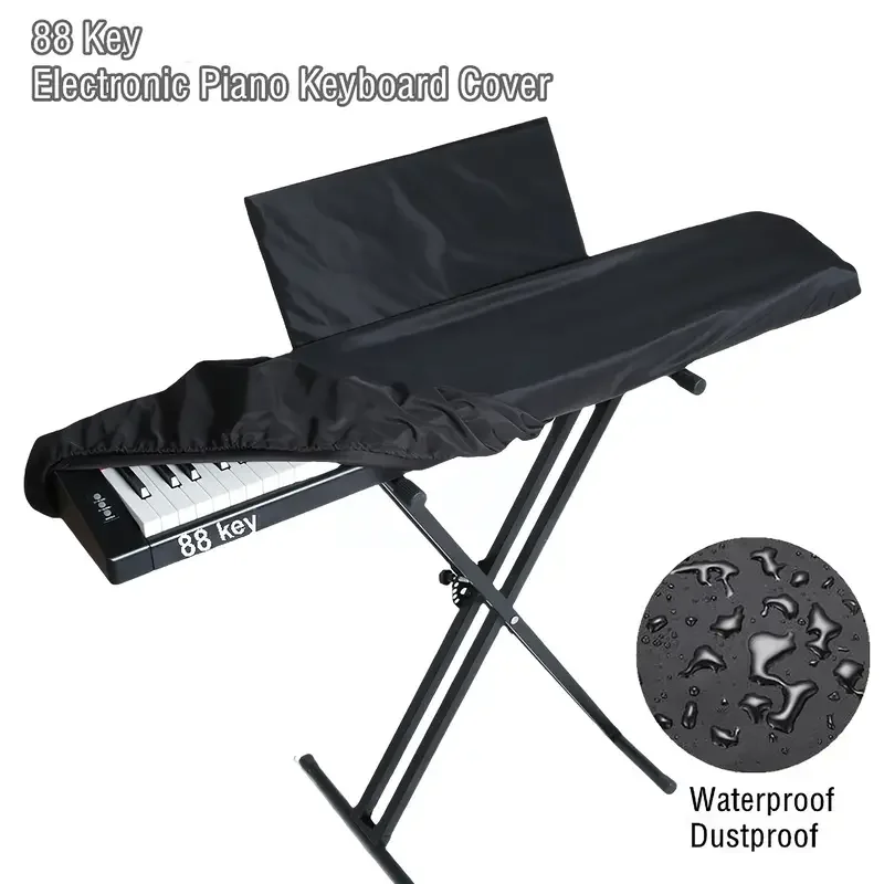

Waterproof Adjustable 88 Keys Piano Keyboard Cover, Dust Cover Storage Bag With Sheet Music Dust Cover
