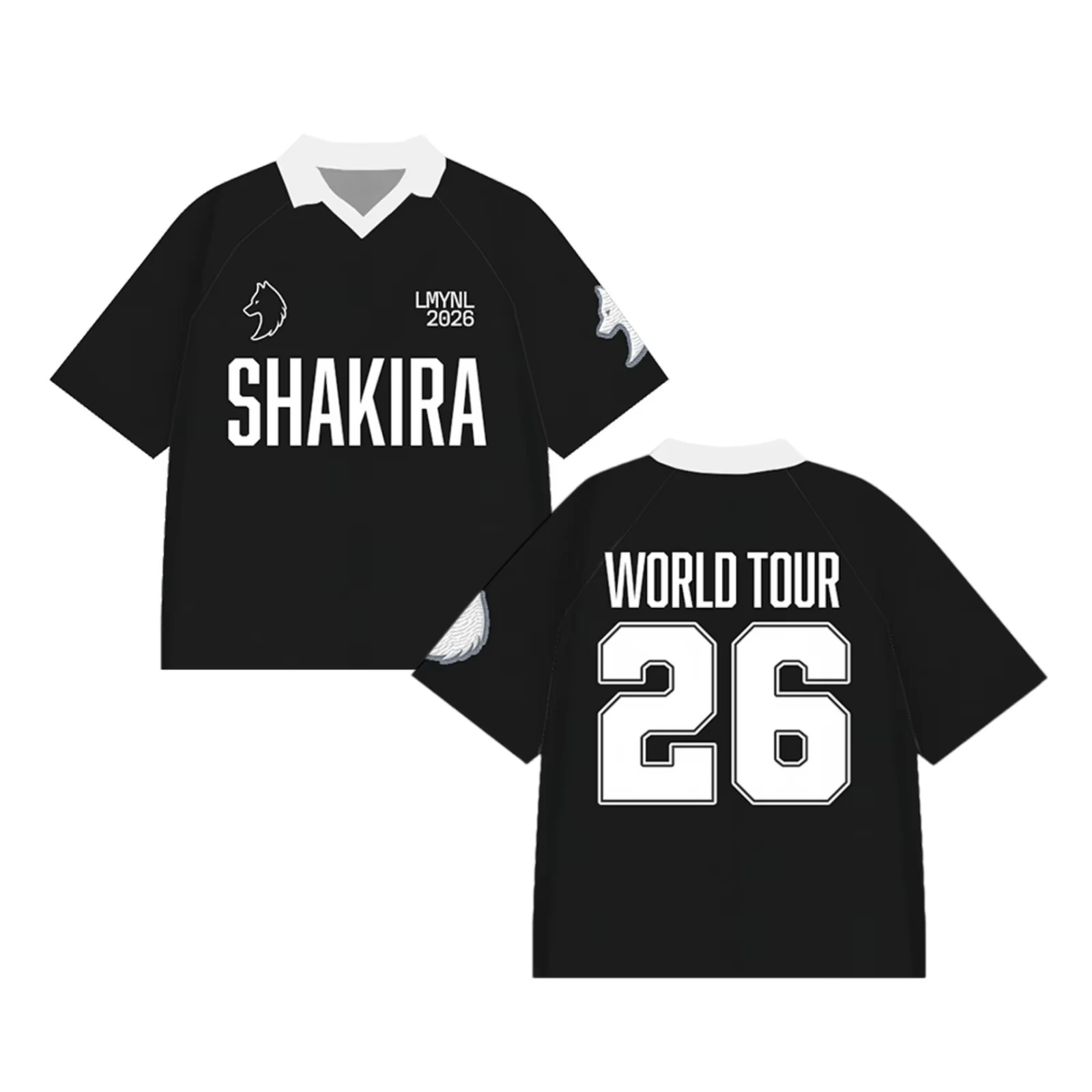 Shakira LMYNL Las Mujeres Ya No Lloran World Tour Madrid Spain Europe 2026 Jersey Men's Women's Breathable Unisex POLO T-shirts