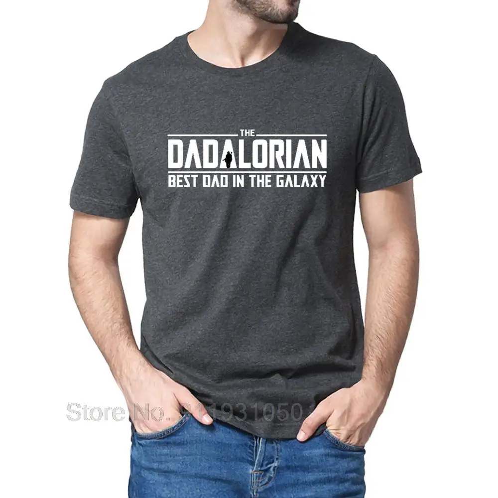 Unisex 100% Cotton The Dadalorian Best Dad in The Galaxy Funny New Men\'s T-Shirt Women Soft Top Tee Gift Sweatshirt