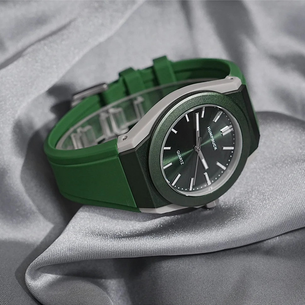 HUMPBUCK 남성용 쿼츠 라이트 방수 스포츠 러닝 손목시계, 패션 캐주얼, 파일럿 시계, 새로운 디자인