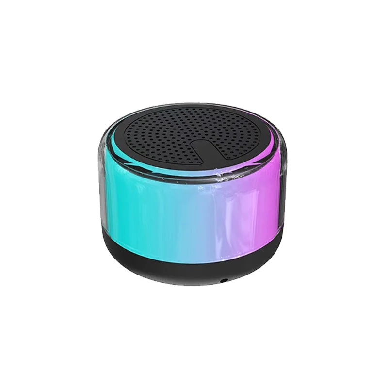 Alto-falante Bluetooth sem fio brilhante, Conveniente ao ar livre Mini Car Gift, Desktop quente, colorido, conveniente