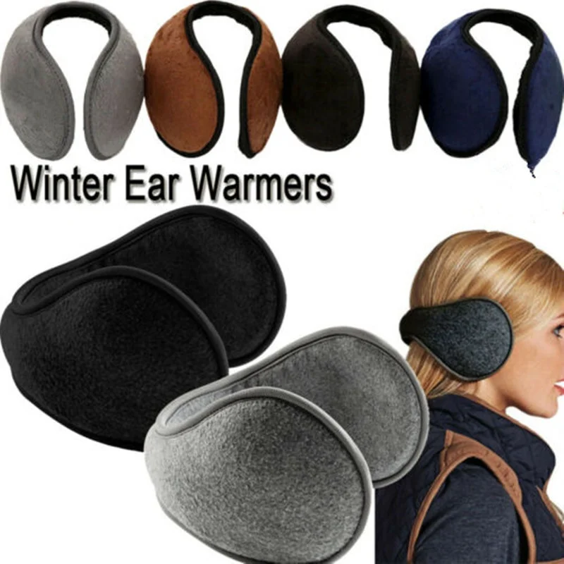 Inverno earmuffs das mulheres dos homens protetor de orelha quente engrossar pelúcia inverno quente velo earmuff ao ar livre ciclismo mais quente