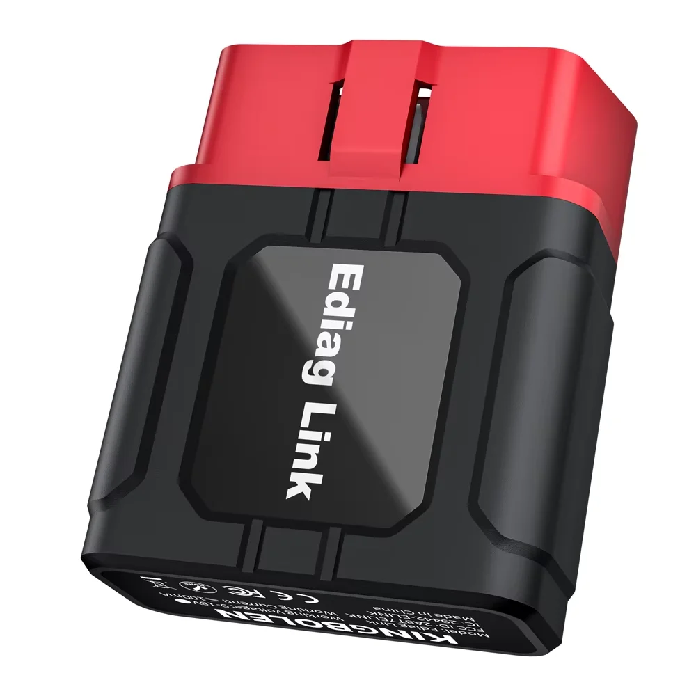 Skaner OBD2 KINGBOLEN Ediag Link, dwukierunkowy narzędzie skanujące dla wszystkich systemów na iOS i Android, ponad 10 funkcji hot reset, czytnik kodów dla samochodów osobowych i ciężarowych, protokół — 2