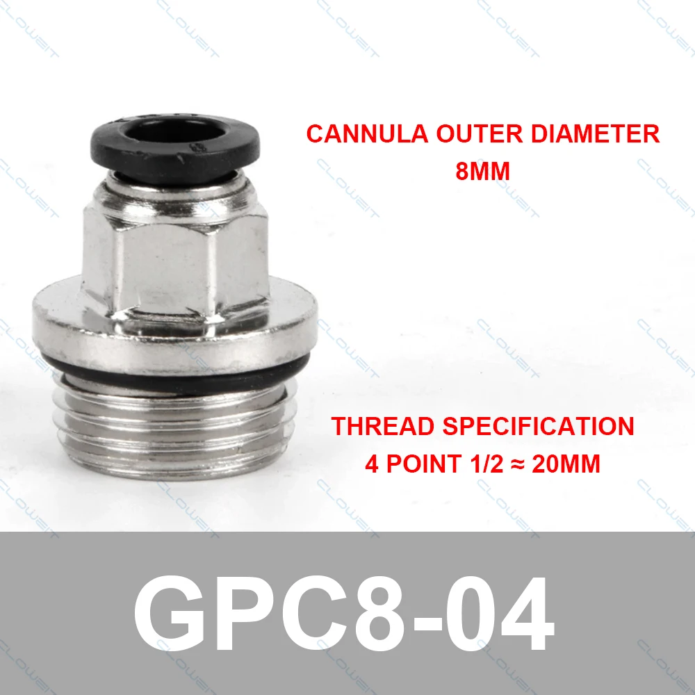 10 Pièces Connecteur Rapide Tracheal Coude 90° Ou Droit M5 M6 - Diamètre Extérieur 4mm 6mm - WX-PC4-M5