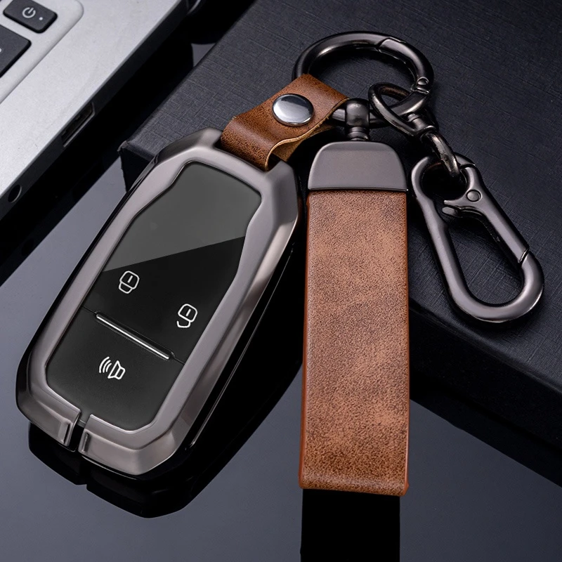 Car Remote Key Case Cover Shell For Jianghuai JAC T50 S2 S3 S4 S5 S7 3 Buttons Smart Zinc Alloy Auto Holder Accessories