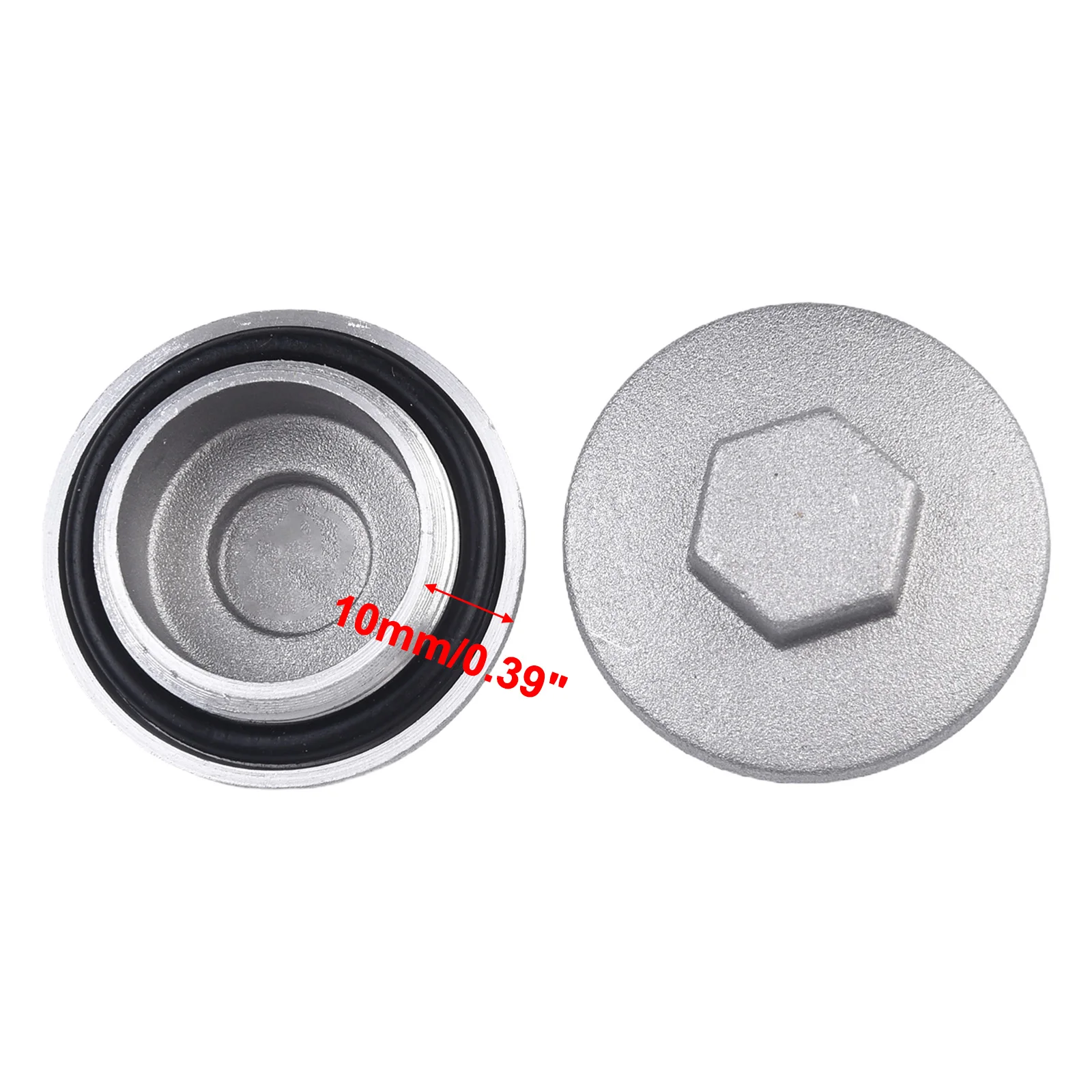 8Pcs Valve Tappet Cover W/O-rings Cap Cover For Honda Oil Seal Cover CB 350/400/500/550/750 Car Engine Accessories