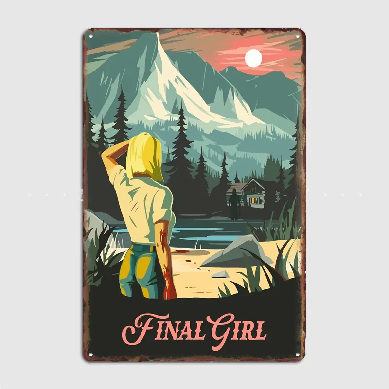 

Final Girl Board Game Inspired Poster Metal Sign Pub Vintage Custom Bedroom Indoor Home Wall Decor Posters Room Decoration