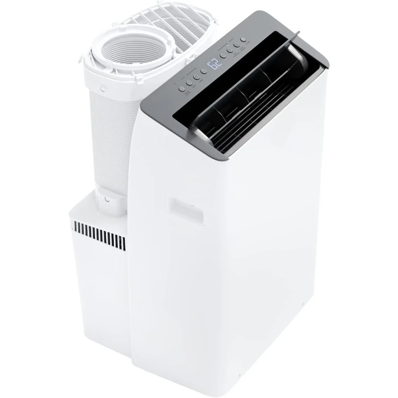 

BTU (12,000 BTU SACC) Inverter Portable Air Conditioner and Heater with Dual Hose, Dehumidifier, and Fan For Areas Up