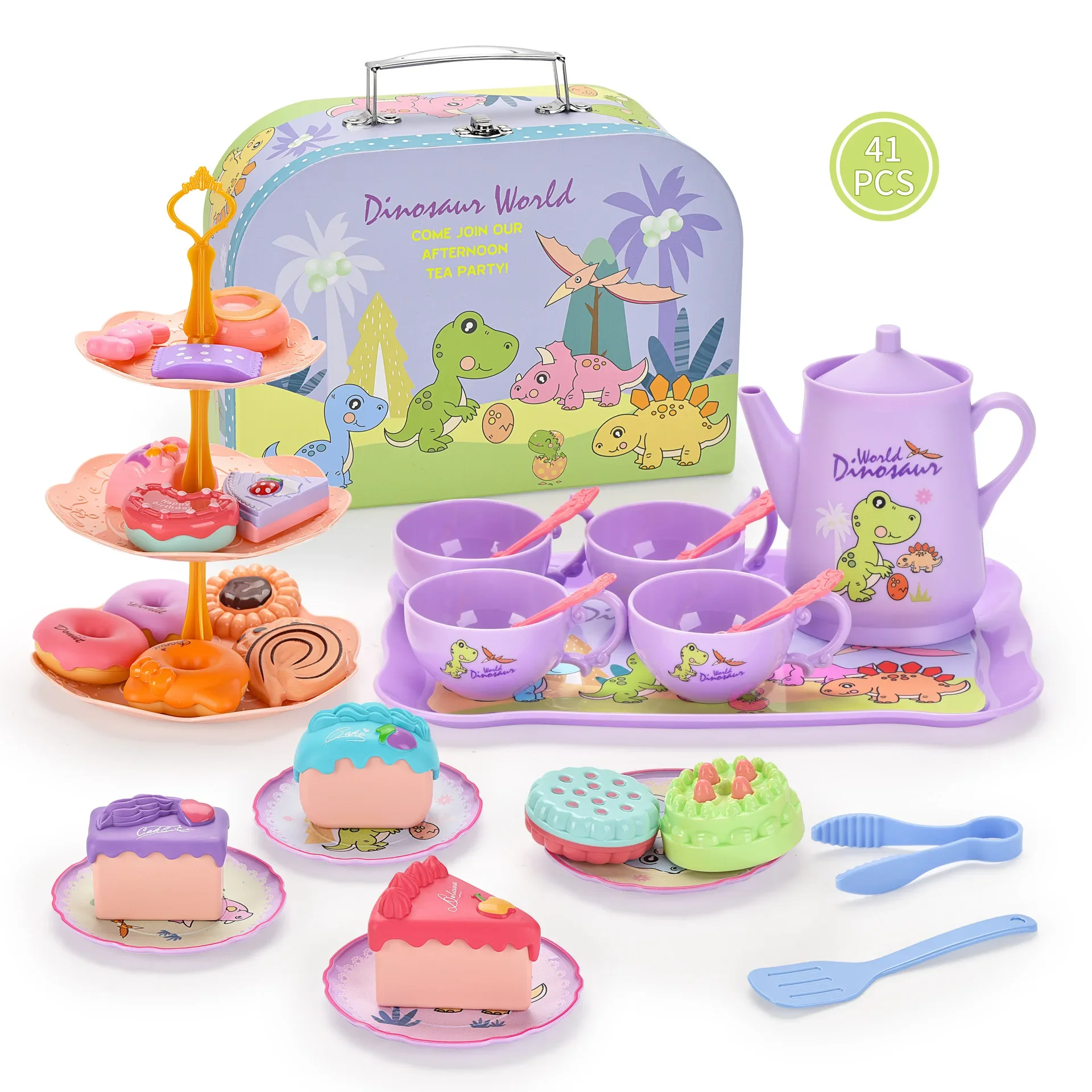 

Girls Toys DIY Pretend Play Toy Simulation Tea Food Cake Set Play House Kitchen Afternoon Tea Game Toys For Children Gifts