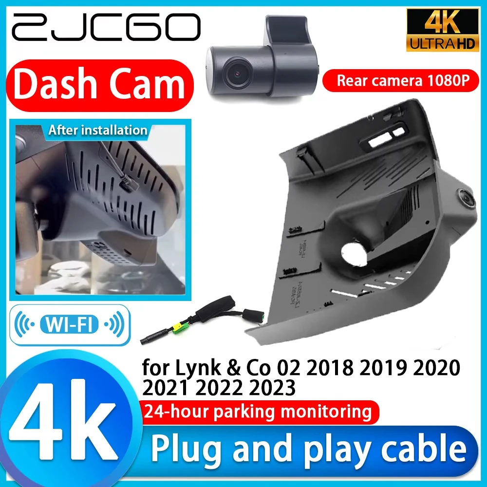 

for Lynk & Co 02 2018 2019 2020 2021 2022 2023 4K DVR Dash Cam Car Camera 2160P Sony Lens 24h Monitor Video Recorder Recording