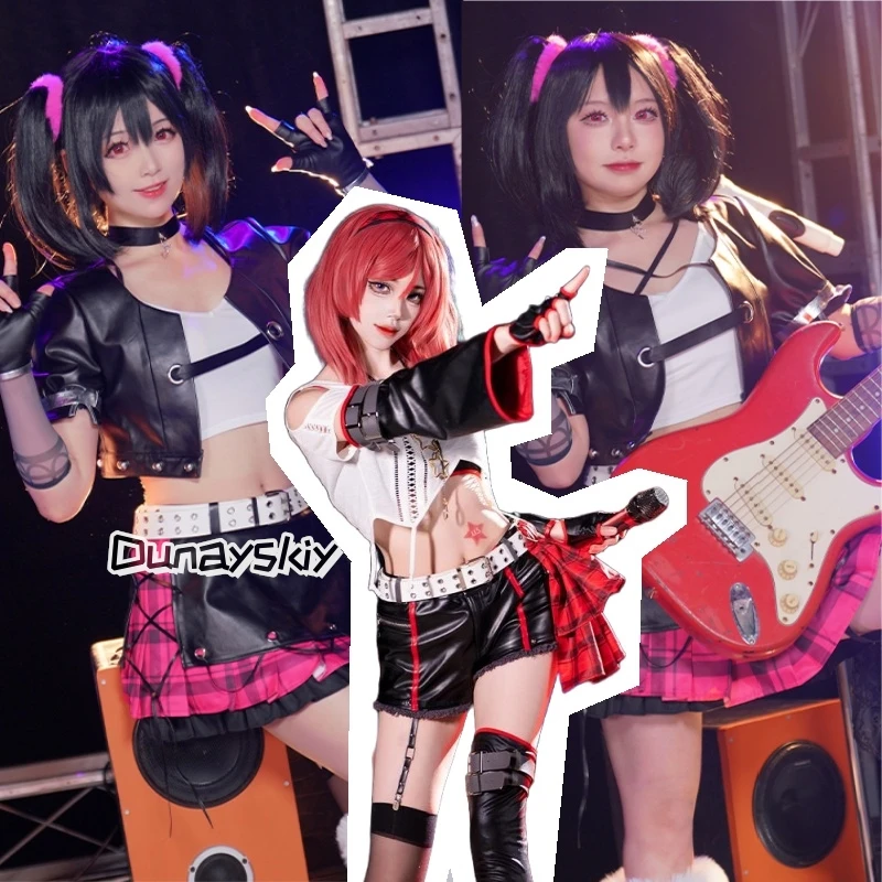 

Nico Yazawa Cosplay Anime Loveee Live ! Costume Gothic Lolita Skirt Women's Dresses Princess Dresses Anime Outfit Wig Prop Suit