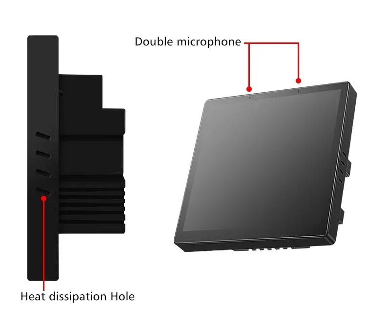 4 inch WiFi Zigbee Tuya control4 Loxone Android touch panel for smart home wall switches