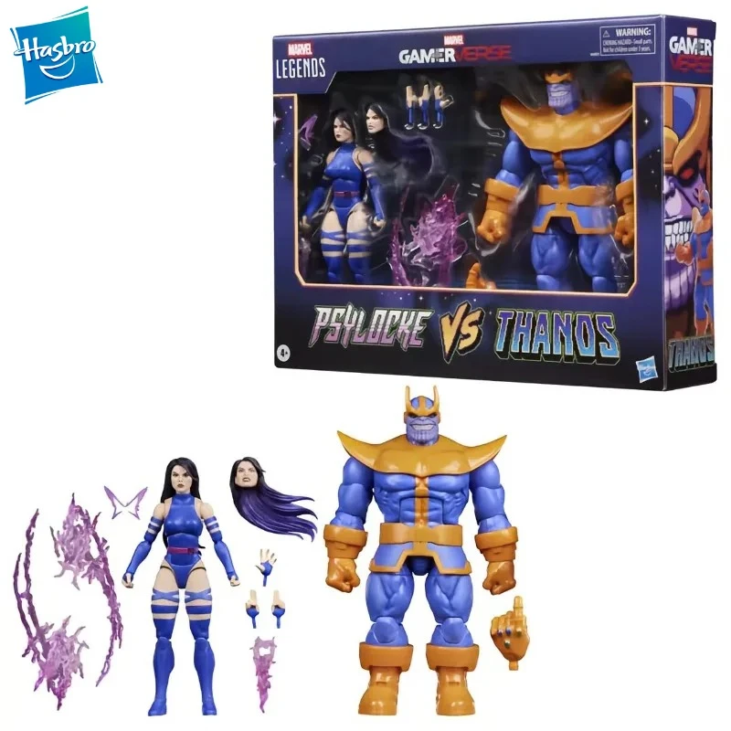 New Original Hasbro Marvel Legends Gamerverse Psylocke Vs Thanos 2-Pack Comic Action Figure Model Toys Gift