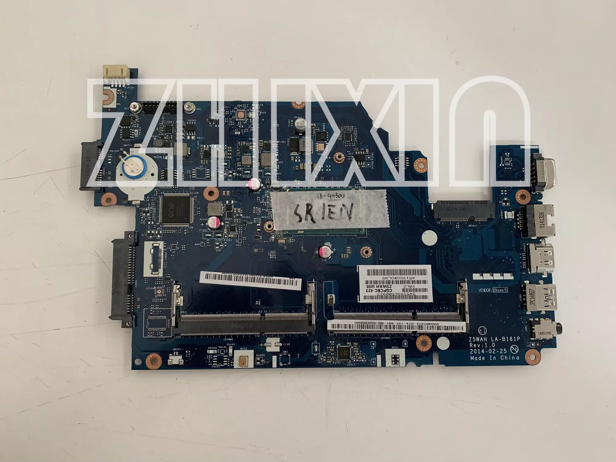 

Материнская плата для ноутбука Acer Aspire E5-531 E5-571 i3-4030U HM86 GMA HD4400 DDR3L LA-B161P NBML811002 NB.ML811.002