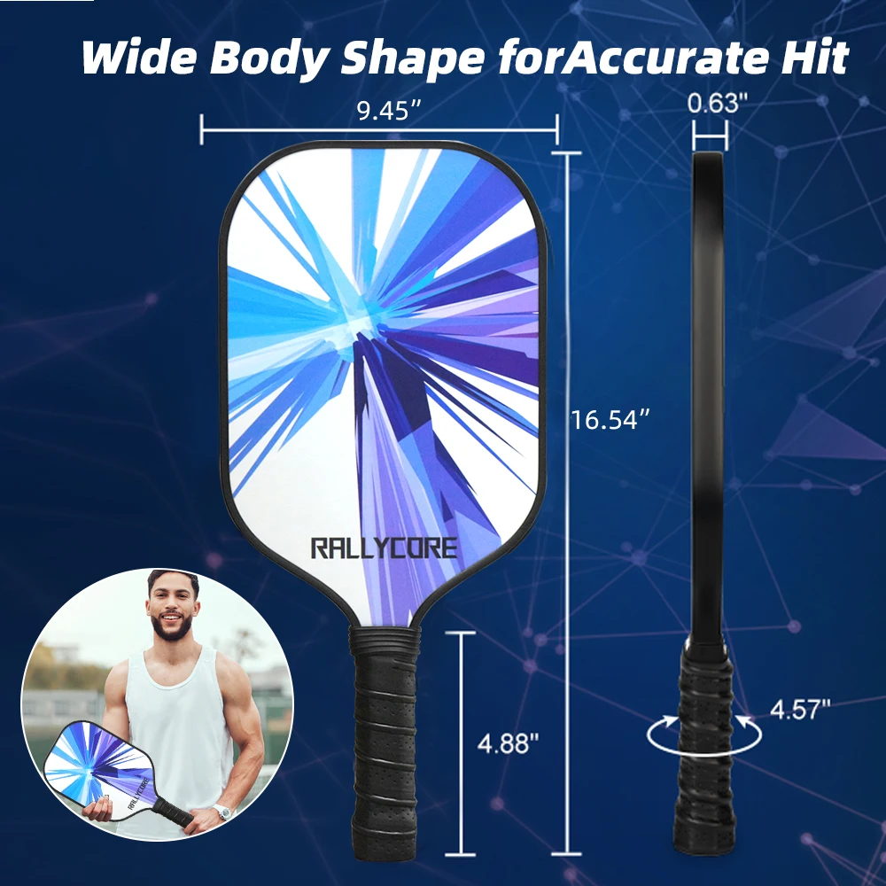 مجموعة مجاديف كرة البيسبول |   وجه الألياف الزجاجية |   قلب قرص العسل |   4 كرات |   حقيبة حمل |   داخلي وخارجي |   الكبار الشباب