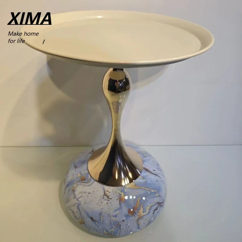 

Xiaoman Italian Coffee Table Modern Living Room Home Balcony Sofa Round Table Mobile Bedroom Corner Table Bedside Ornaments