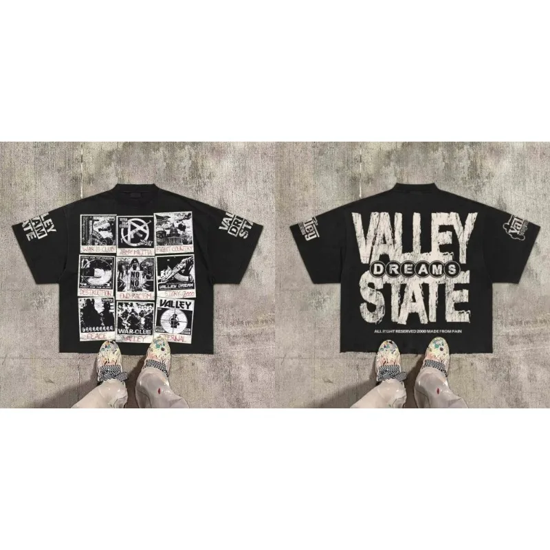 تي شيرت كلاسيكي من Warzone Valley Division جرافيك 100% قطن تي شيرت مقصوص تي شيرت للرجال والنساء بنفس النمط تي شيرت كبير الحجم #2