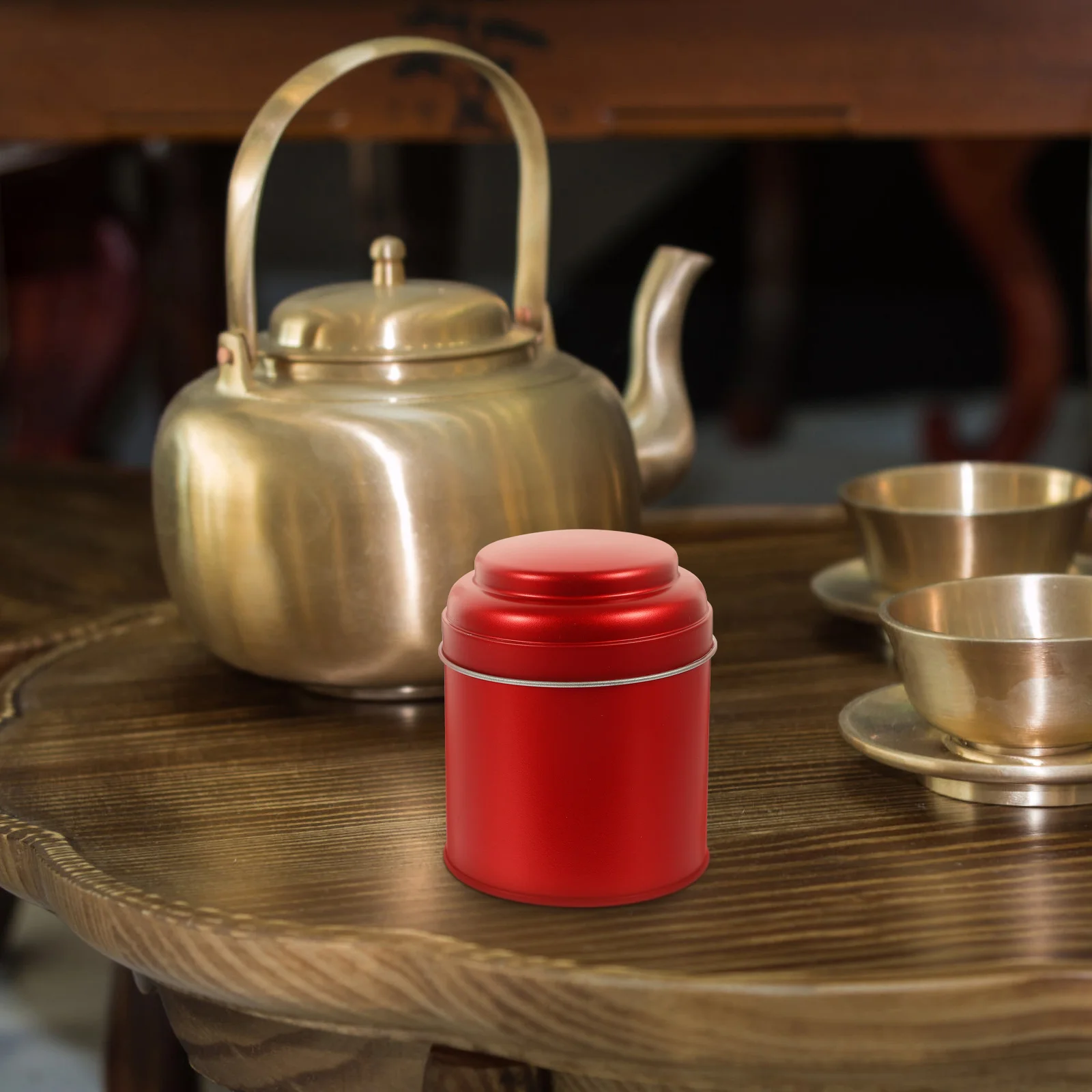 Tea Tin Can Loose Leaf Storage Containers with Lids Coffee Jar for Bags Airtight Canister Food Seal