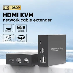 150M HDMI KVM Extender Over IP HDMI USB Extender via cat6 Rj45 Ethernet Network HDMI USB Over UTP/STP Support USB Mouse Keyboard