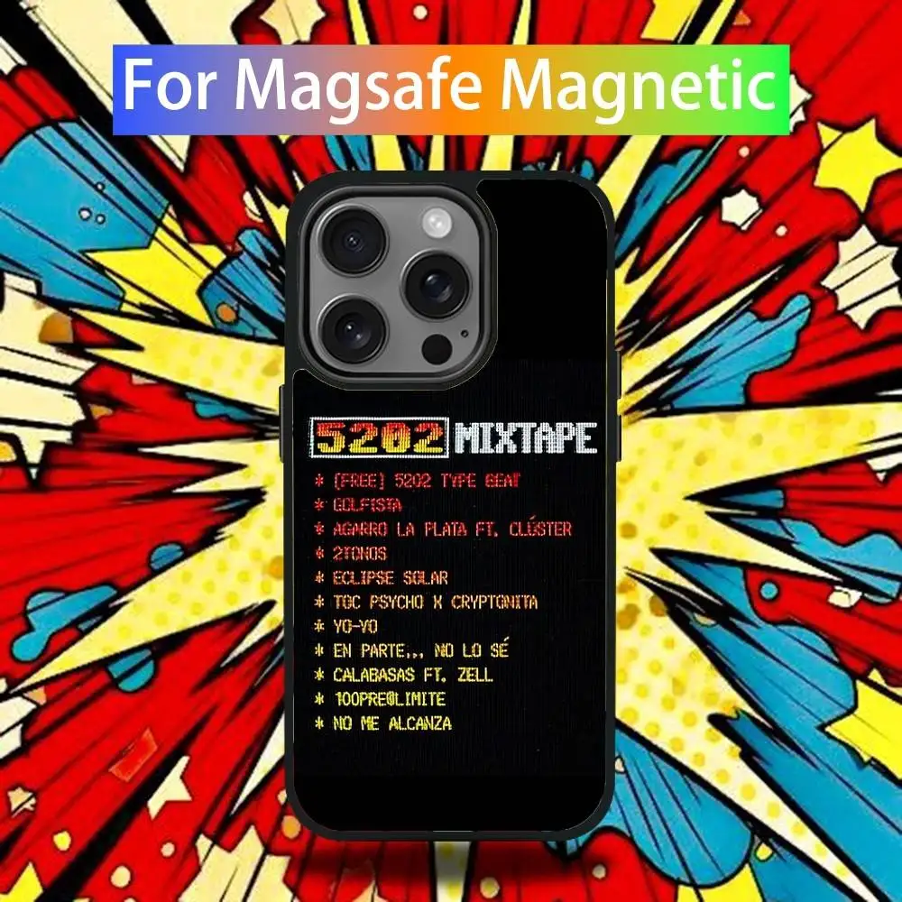 Album 5202 D-Duki telefoonhoesje voor iPhone 16,15,14,13,12,11,Pro,Max,Plus,Mini,SE4,E magnetisch Magsafe draadloos opladen