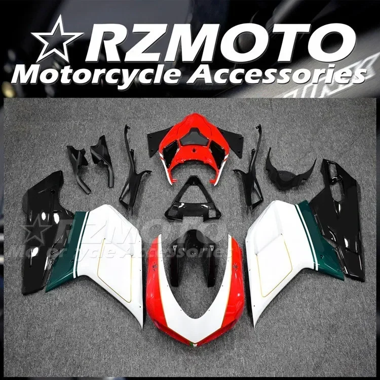 

4Gifts New ABS Motorcycle Fairings Kit Fit For Ducati 848 1098 1198 1098s 1098r 1098s Bodywork Set Custom Red White