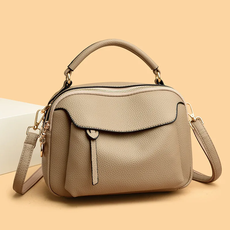 

Женская сумка с горячей распродажей — большая вместительная сумка из мягкой кожи, стильная сумка через плечо, роскошная сумка через плечо, модная и вместительная